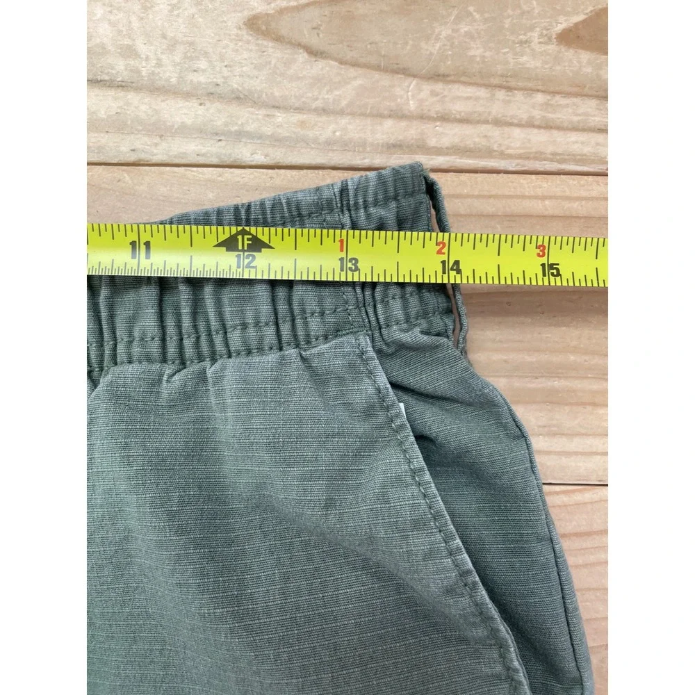 Gap‎ Mens XS Olive Green Ripstop Elastic Waist Easy Pants Stretch Cotton Casual